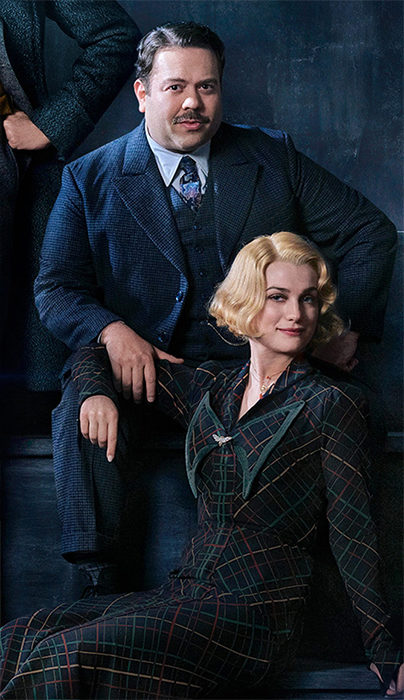 Dan Fogler como Jacob Kowalski y Alison Sudol como Queenie Goldstein