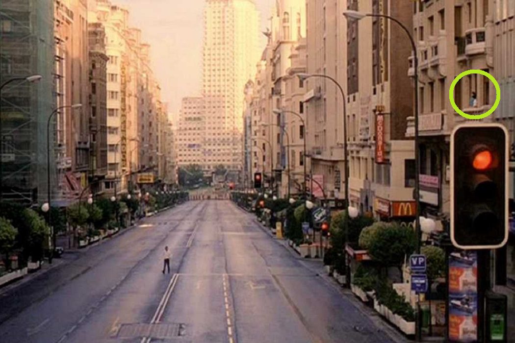 La Gran Vía "vacía"