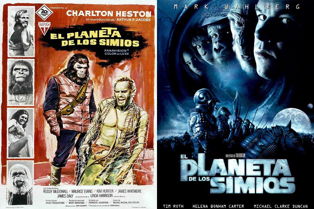 'El planeta de los simios': 1968 vs. 2001