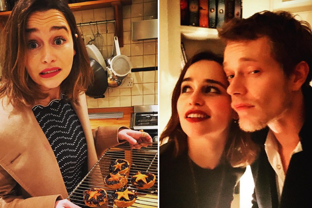 Emilia Clarke pensando qué pedirle a Papa Noel