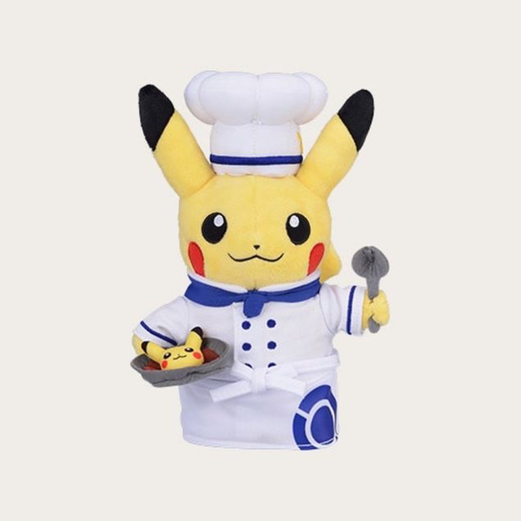 Peluche de Pikachu del Pokémon Café