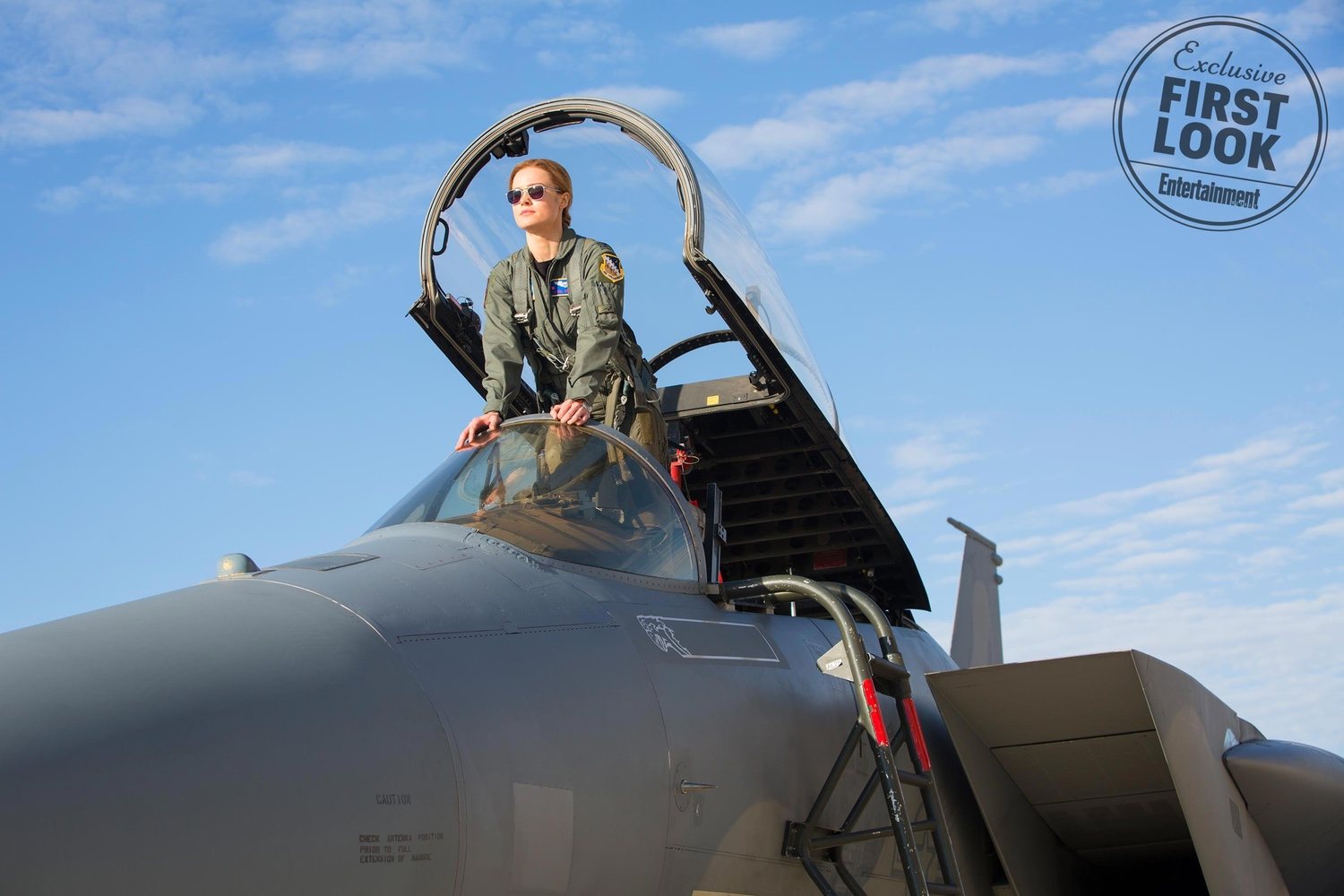 Carol Danvers como piloto de las fuerzas aéreas