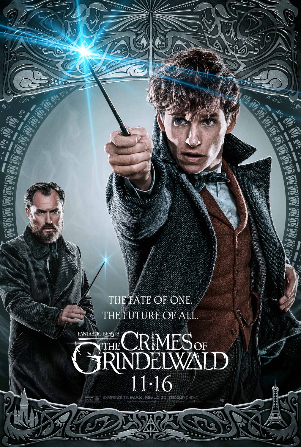 Newt (Eddie Redmayne) y Dumbledore (Jude Law)