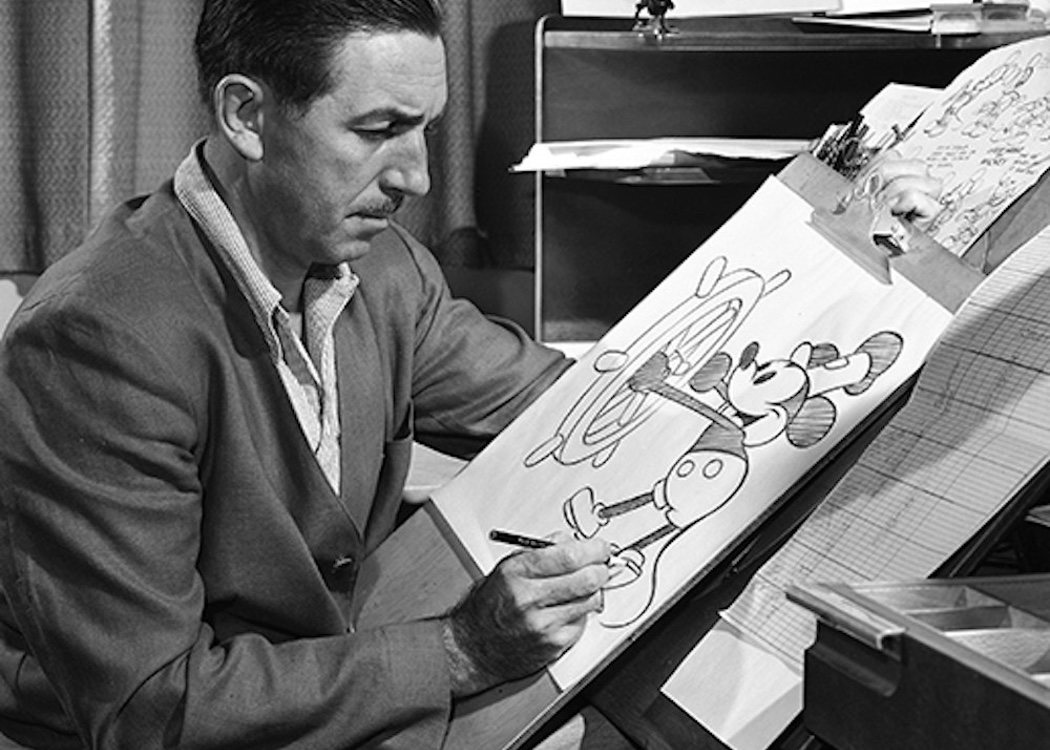 Disney hizo el primer dibujo de Mickey en un tren