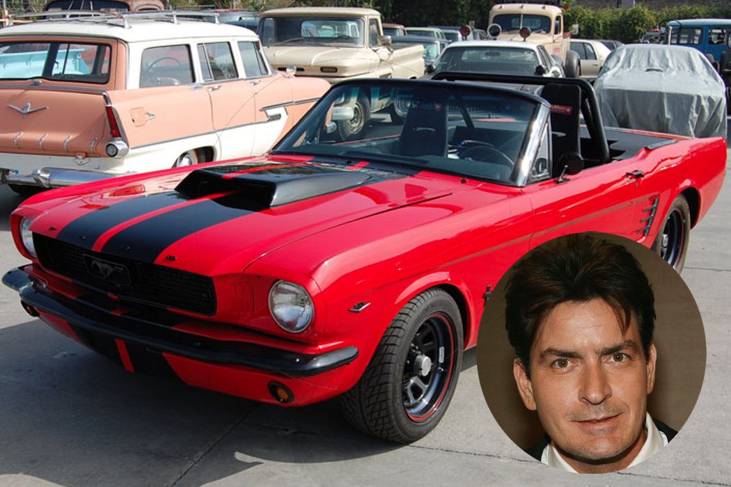 Charlie Sheen (1966 Mustang GT, 1968 Mustang Shelby GT)