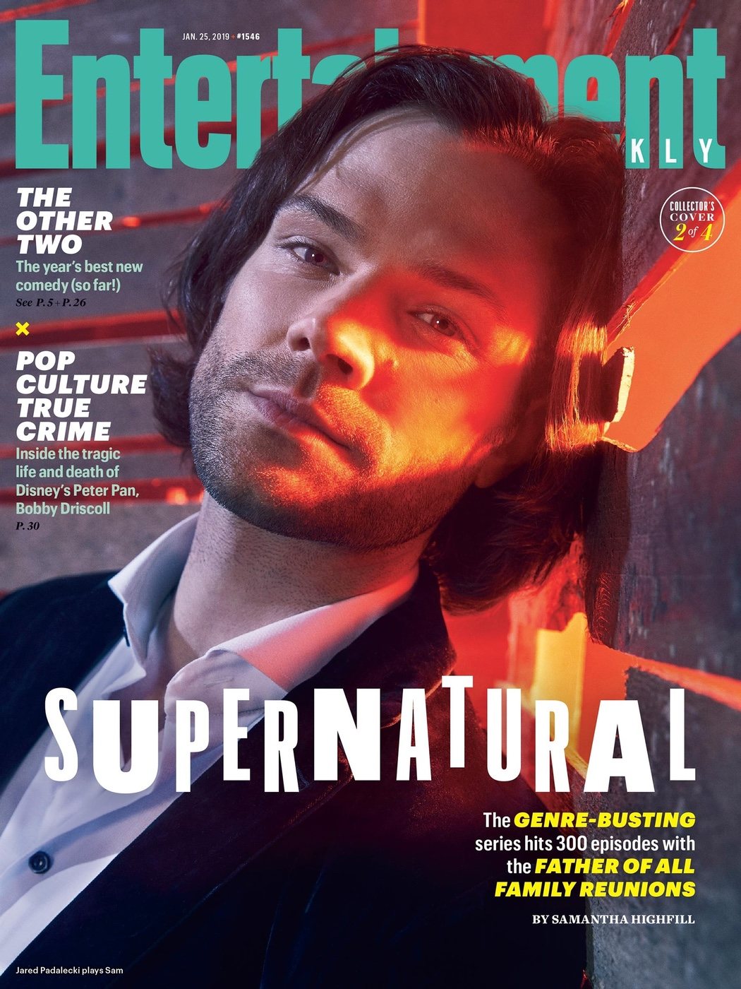 Portada EW con Sam WInchester