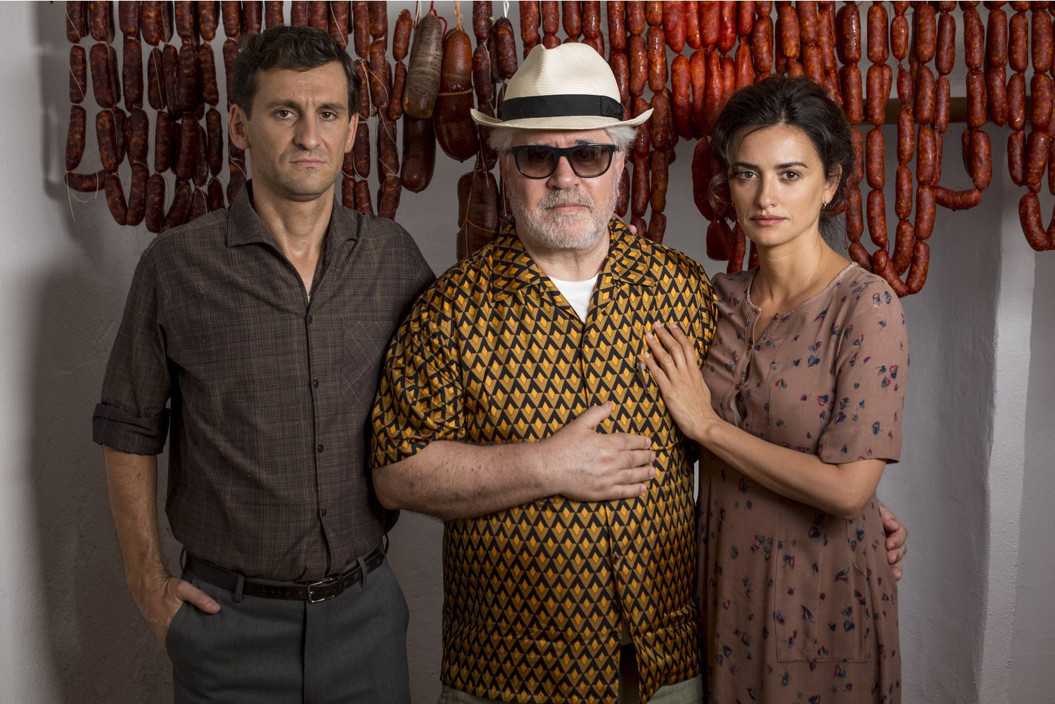 Raúl Arévalo, Pedro Almodóvar y Penélope Cruz