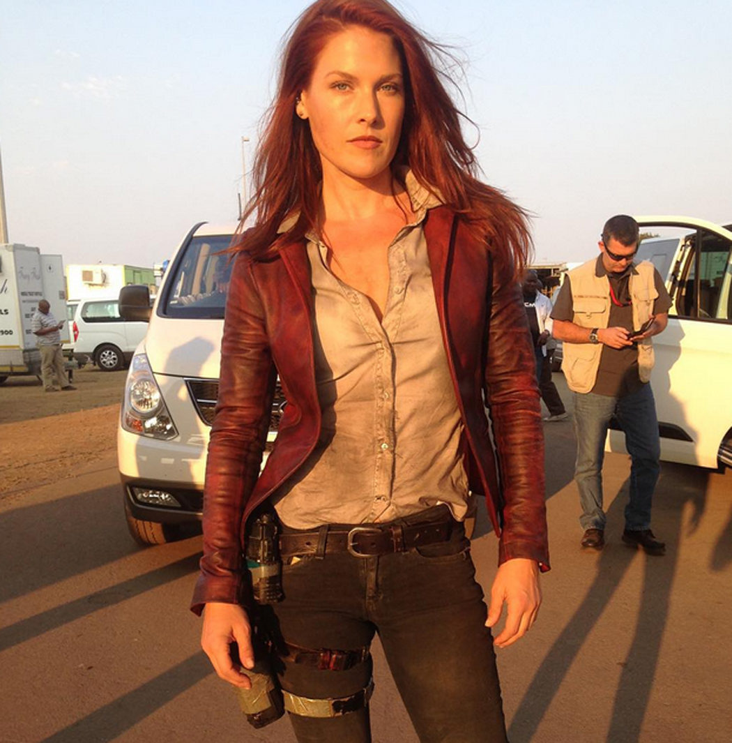 Ali Larter en el rodaje de 'Resident Evil: The Final Chapter