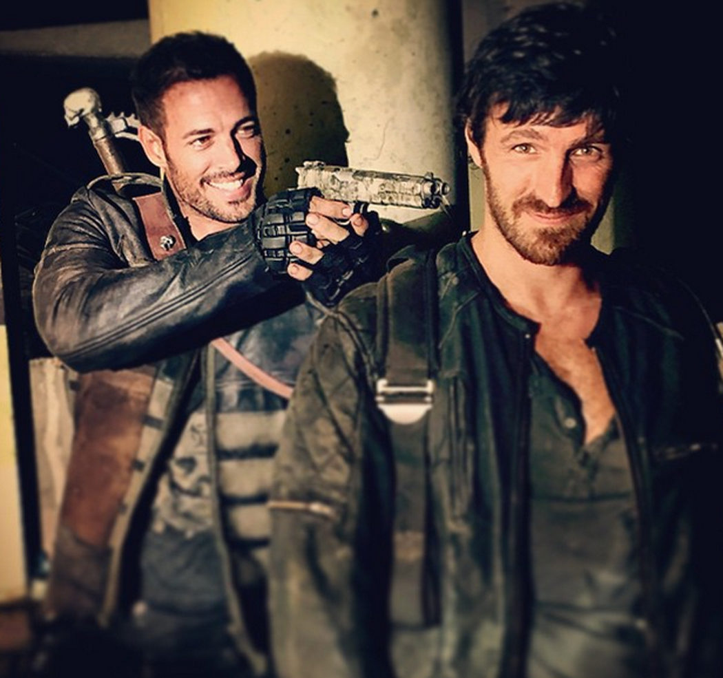 William Levy y Eoin Macken en el rodaje de 'Resident Evil: The Final Chapter