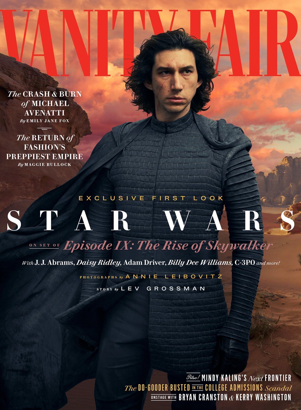 Adam Driver protagoniza la segunda portada de Vanity Fair