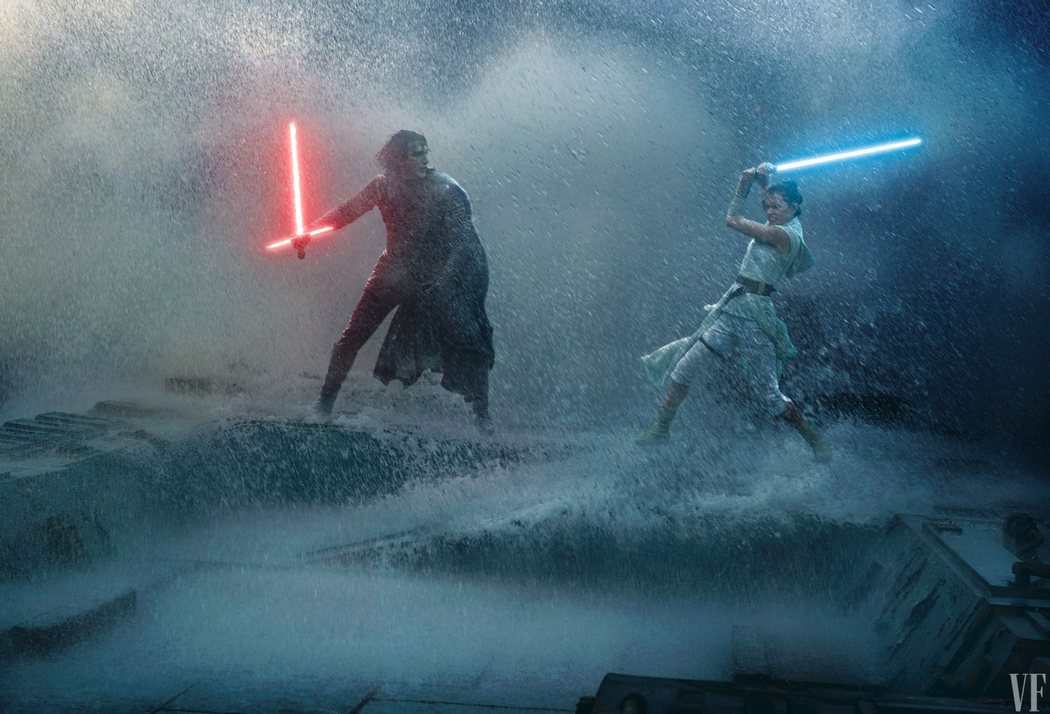 Kylo Ren y Rey en una nueva batalla épica