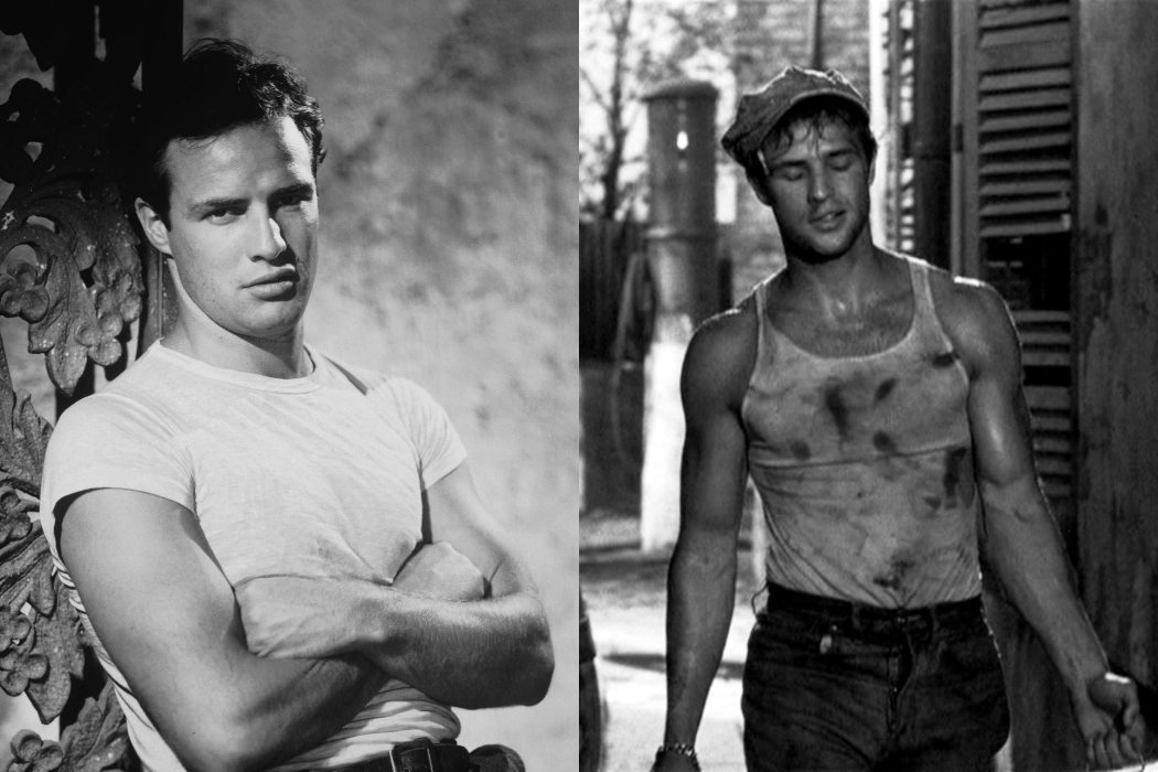 El físico de Brando y las camisetas blancas