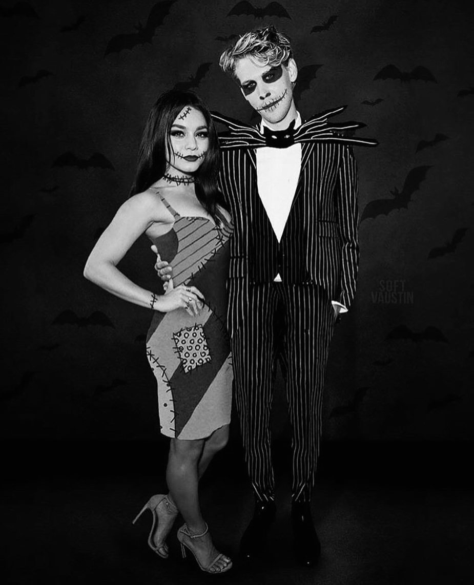 Vanessa Hudgens, Austin Butler de Sally y Jack Skeleton ('Pesadilla antes de Navidad')