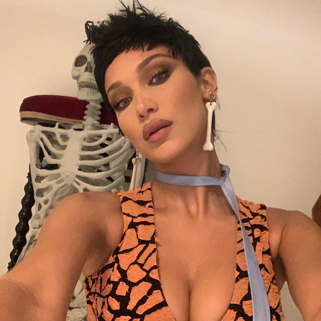 Bella Hadid de Pedro Picapiedra