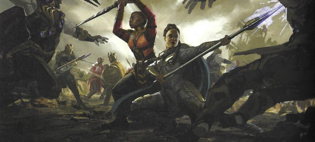 Okoye y Valquiria juntas en batalla