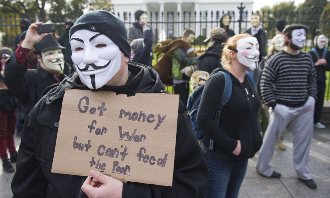 Hoy 'V de Vendetta' es un símbolo político