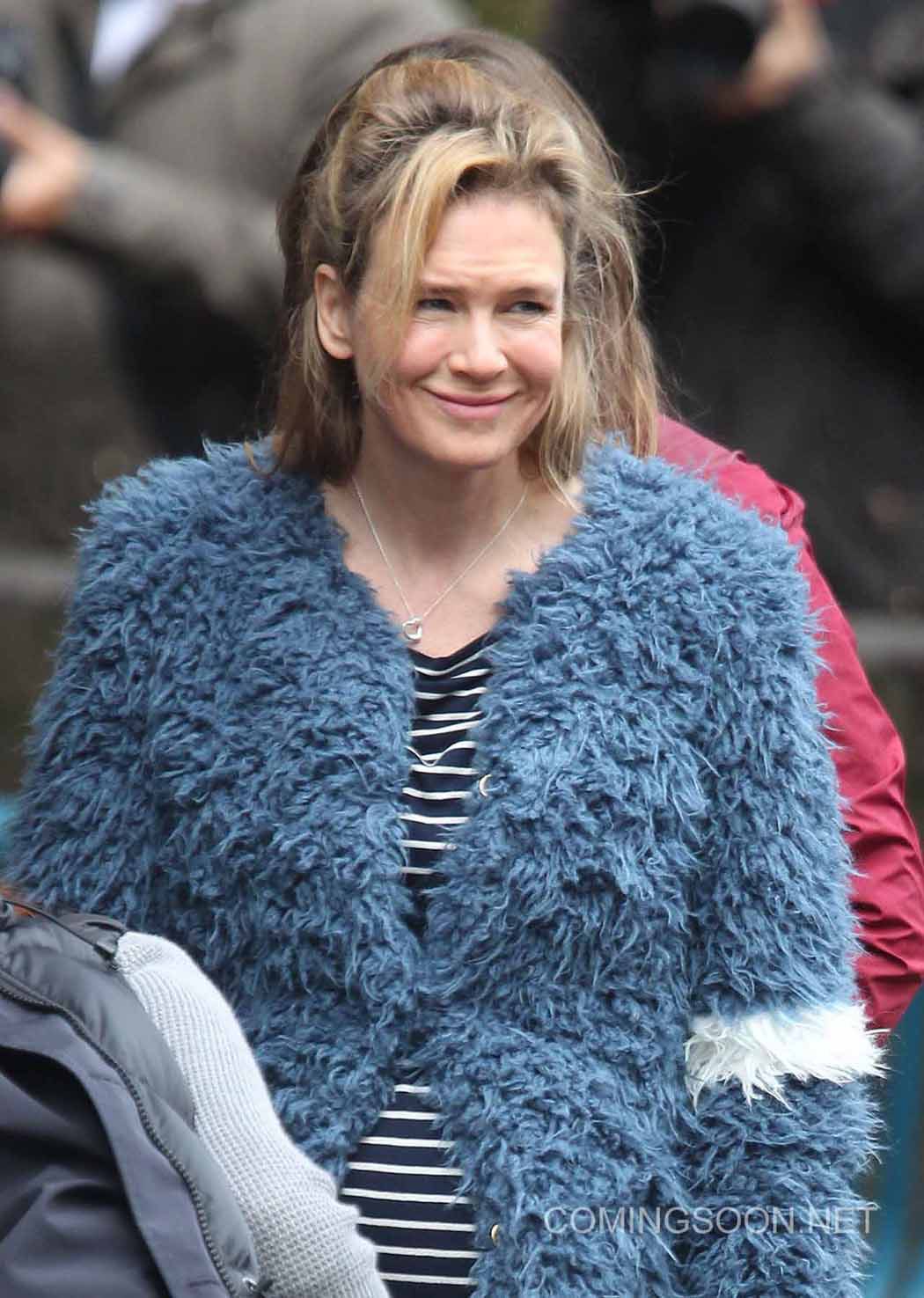 Renée Zellweger embarazada en el rodaje de 'Bridget Jones's Baby'