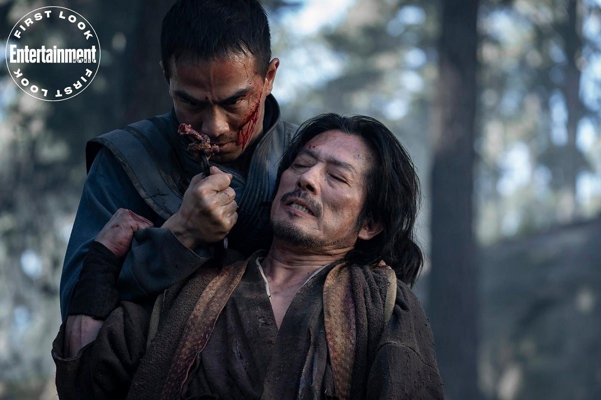 Bi-Han (Joe Taslim) y Hanzo (Hiroyuki Sanada)