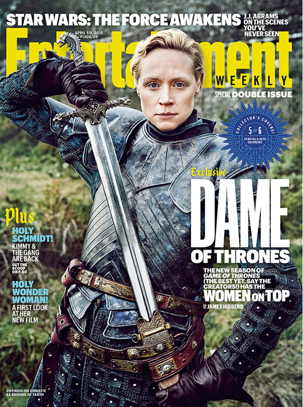 Gwendoline Christie portada Entertainment Weekly