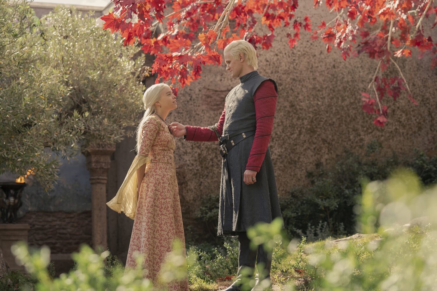 Daemon Targaryen y Rhaenyra Targaryen en el 1x04 de 'La Casa del Dragón'