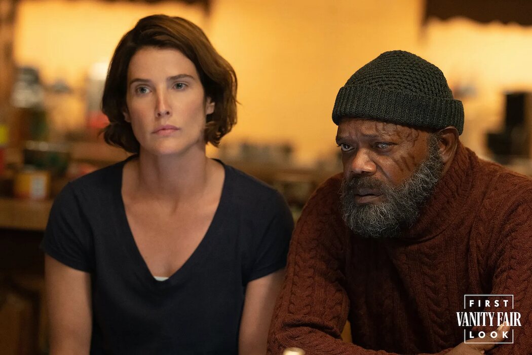 Maria Hill (Cobie Smulders) y Nick Fury (Samuel L. Jackson)