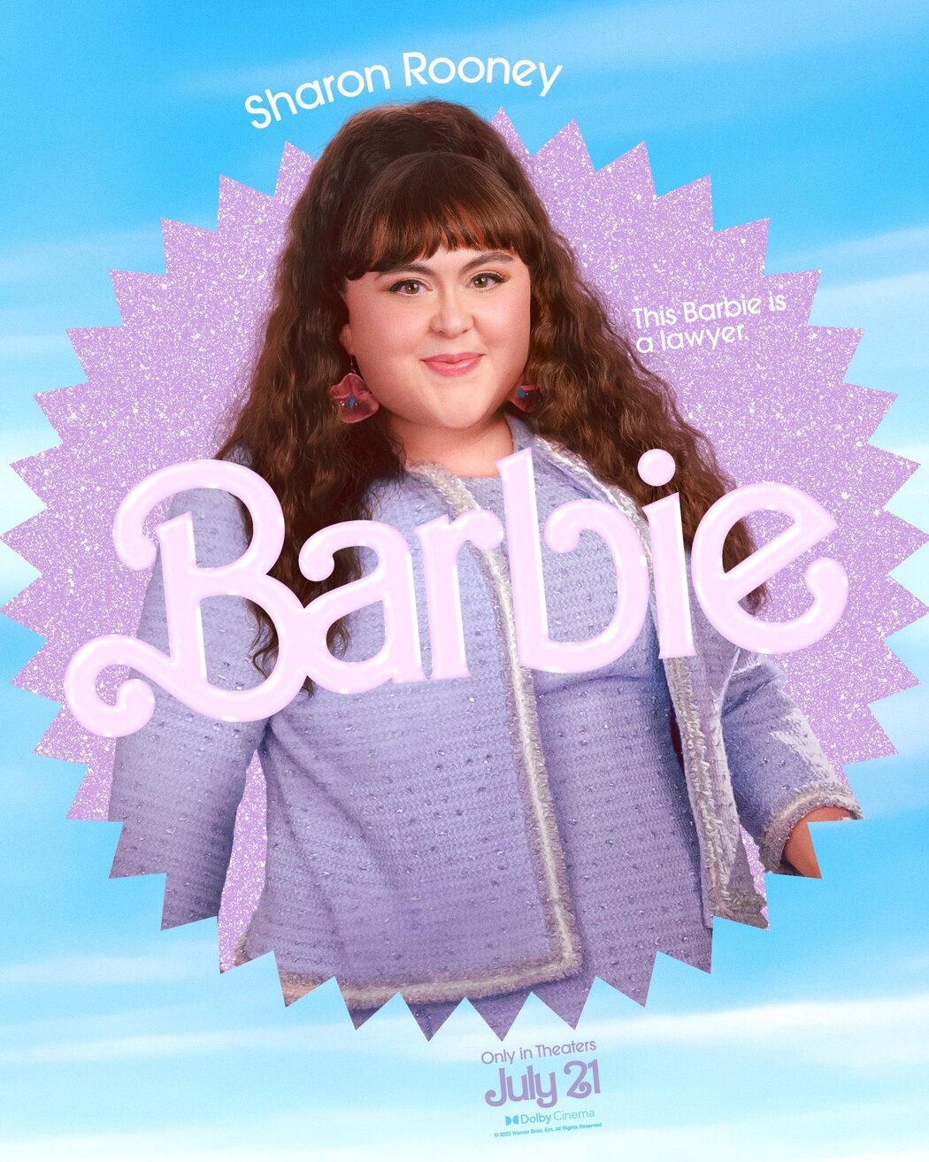 Sharon Rooney es Barbie abogada