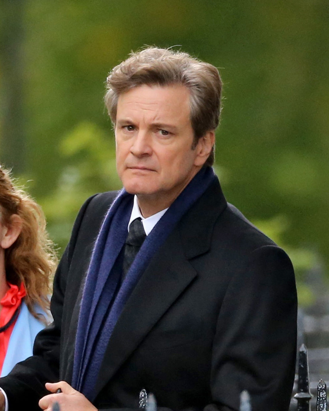 Colin Firth en el set de rodaje de 'Bridget Jones's Baby'