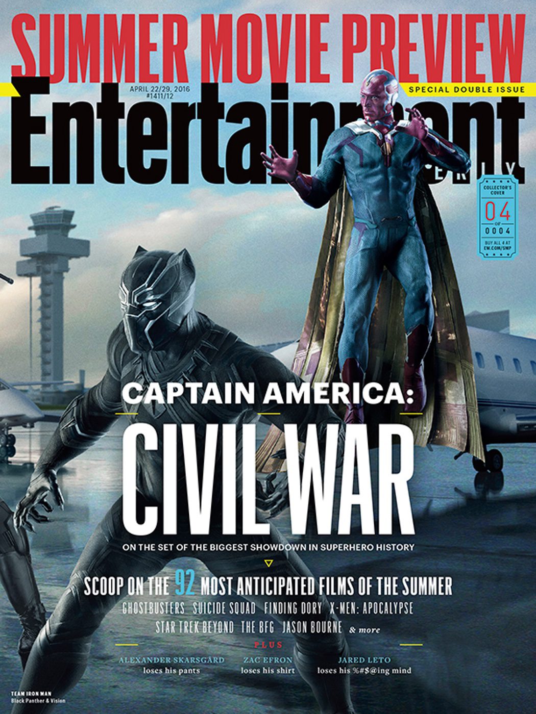 Portadas de Entertainmet Weekly y nuevas imágenes de 'Capitán América: Civil War'