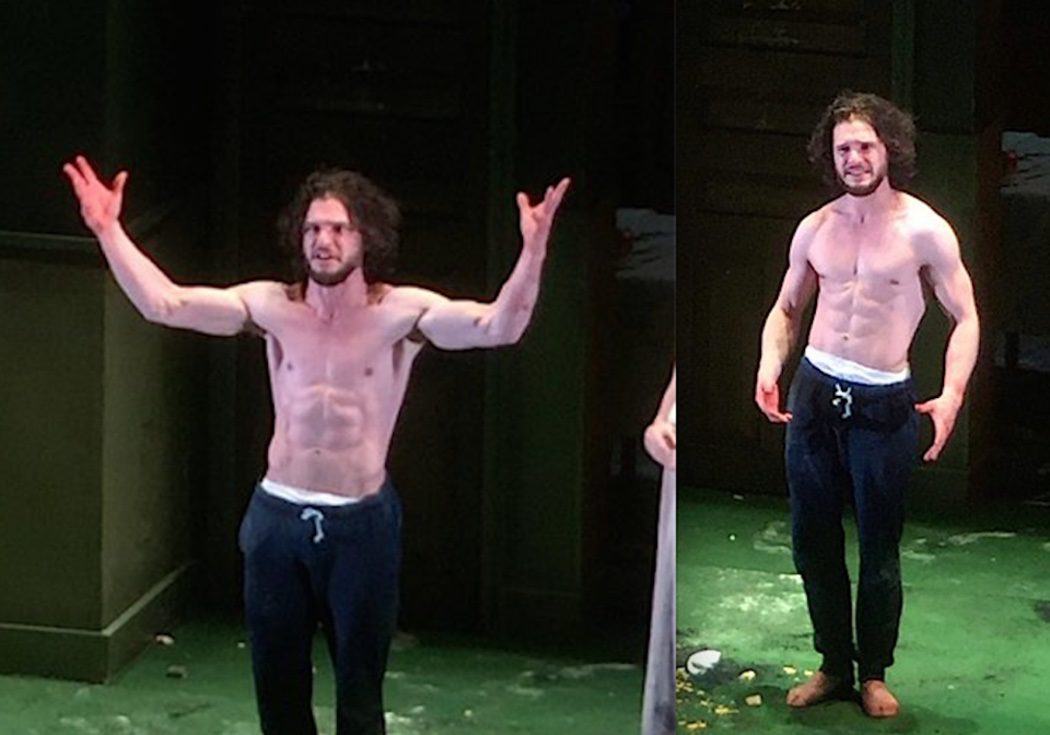 Kit Harington enseña sus abdominales en la obra 'Doctor Fausto'