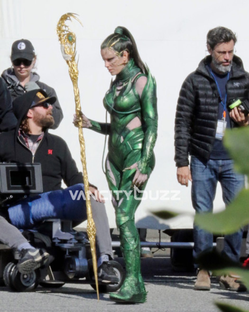 Elizabeth Banks rodando en Vancouver