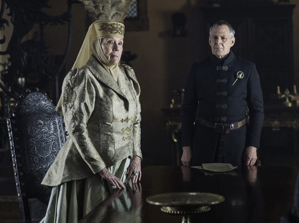 Lady Olenna y Kevan Lannister, la Mano del Rey