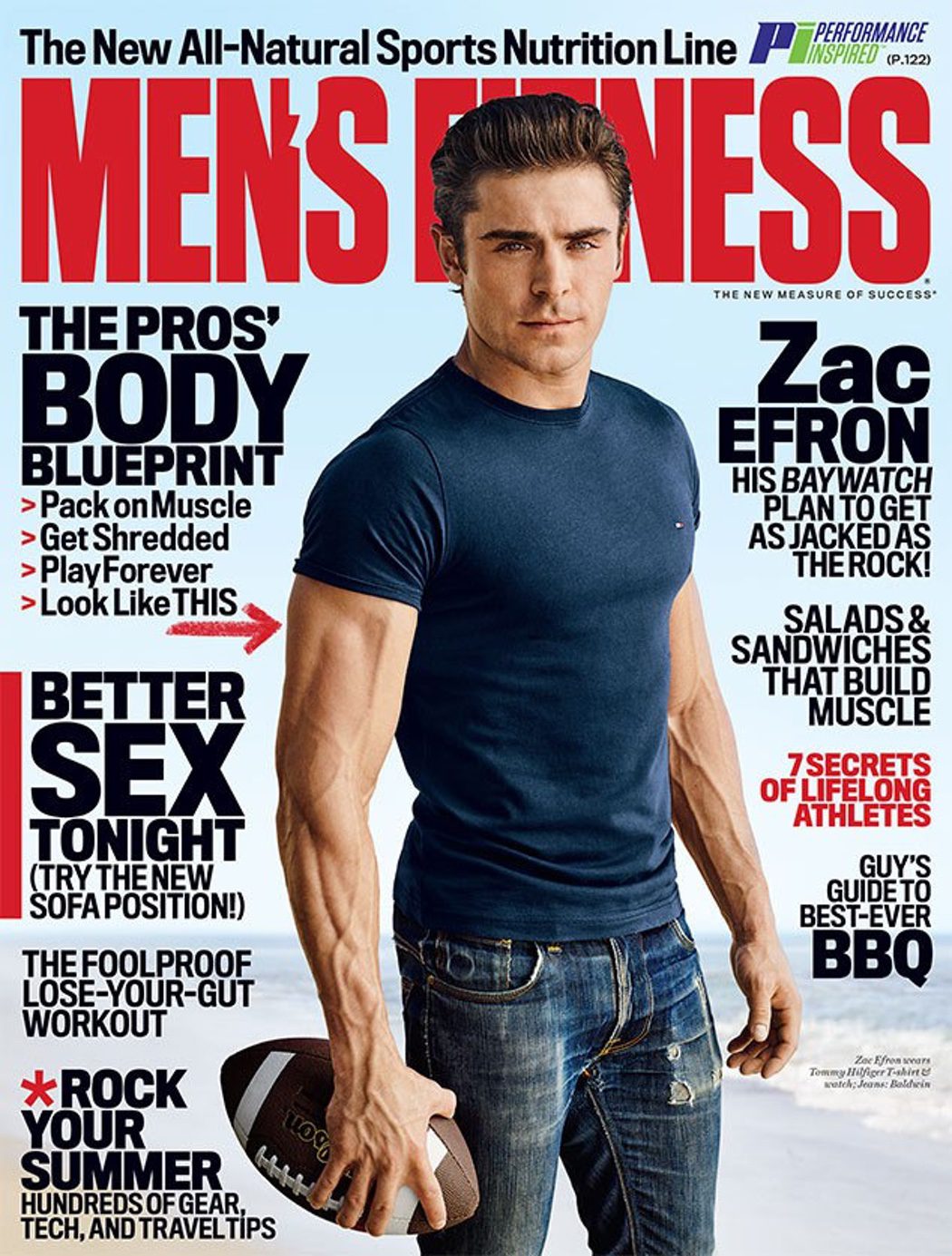 Zac Efron en la portada de 'Men's Fitness'