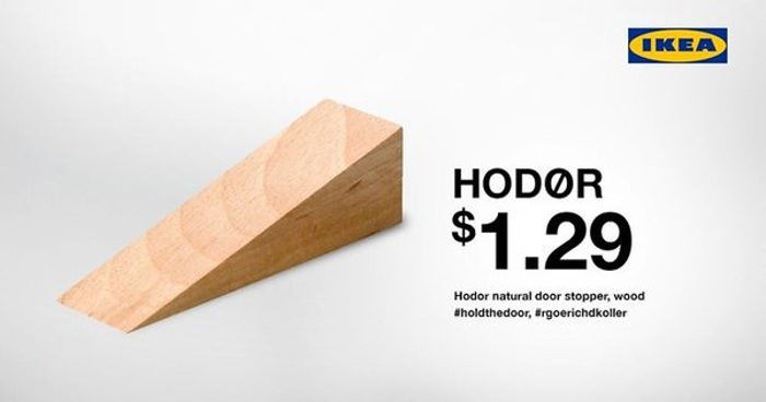 La versión Ikea de Hodor