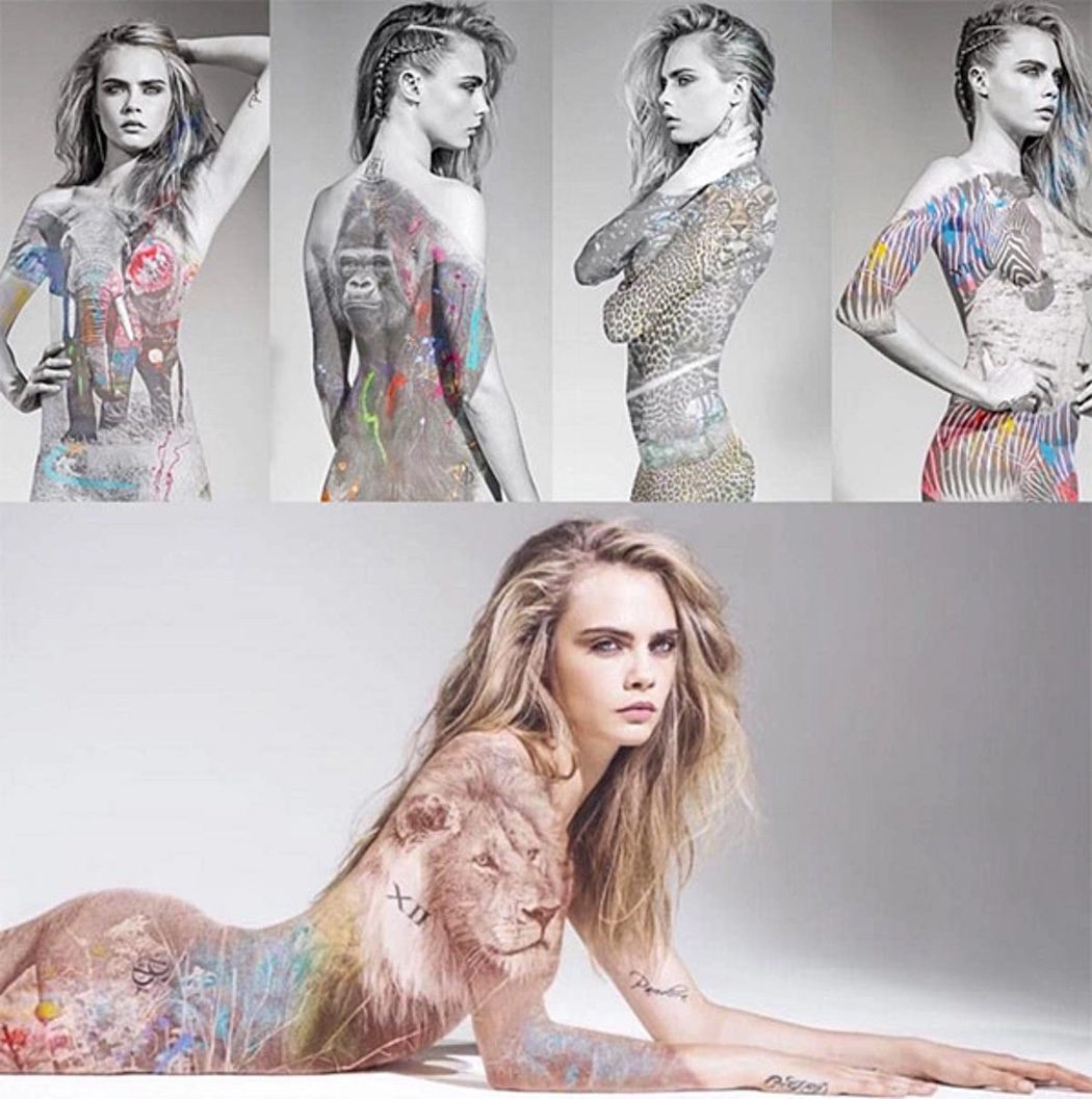 Cara Delevingne sin ropa en la campaña 'I'm Not a Trophy'