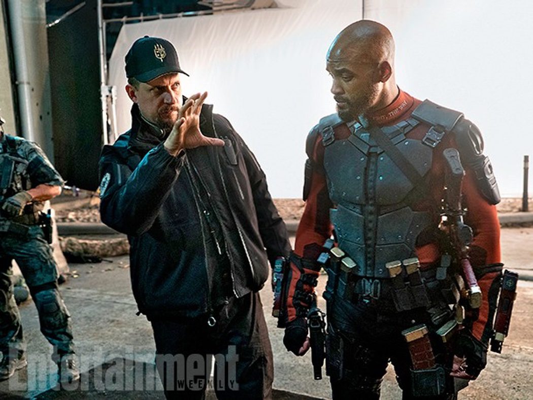 David Ayer dirigiendo a Will Smith, Deadshoot en la película