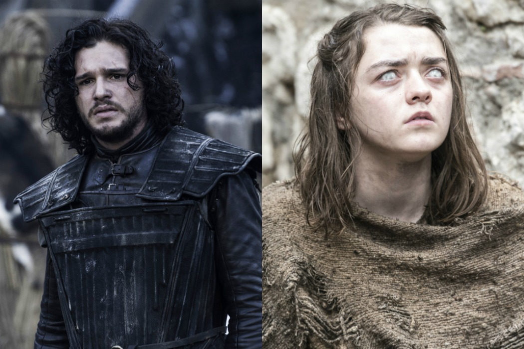 Kit Harington y Maisie Williams por 'Juego de Tronos'