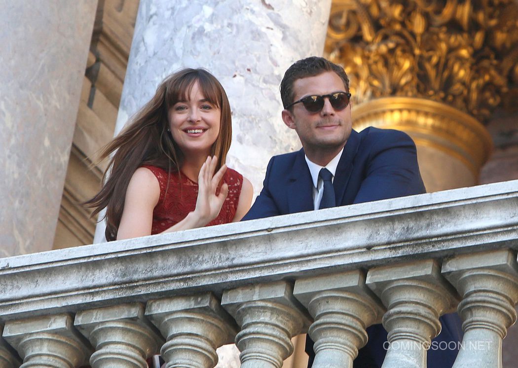 Dakota Johnson y Jamie Dornan en París