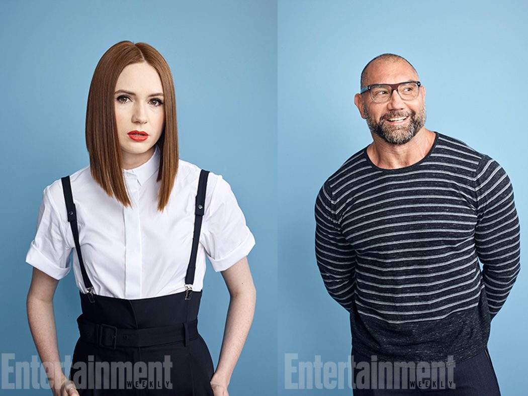 Karen Gillan y Dave Bautista de 'Guardianes de la Galaxia Vol. 2'