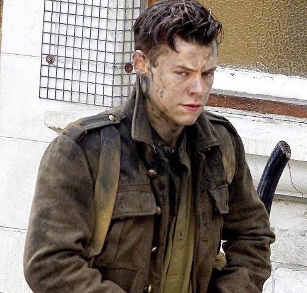 Harry Styles en el rodaje de 'Dunkirk'