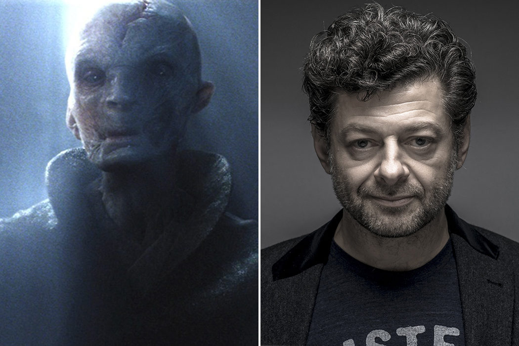 Andy Serkis (Líder Supremo Snoke)