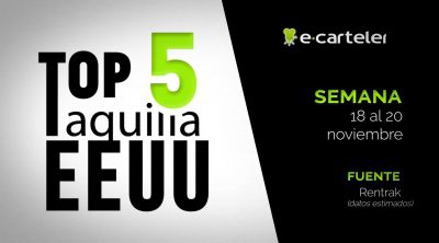 Top 5 Taquilla Estados Unidos del 18 al 20 de noviembre