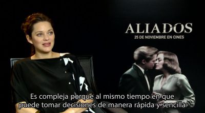 Marion Cotillard ('Aliados'): "No se me daban demasiado bien las armas"