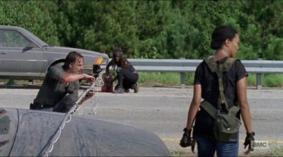 'The Walking Dead' 7x09 Escena del cable