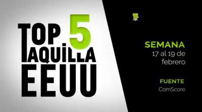 Top 5 Taquilla Estados Unidos del 17 al 19 de febrero