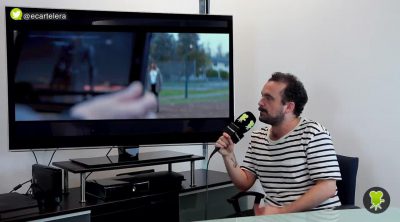 Así se rueda una escena de 'Colossal' con Nacho Vigalondo