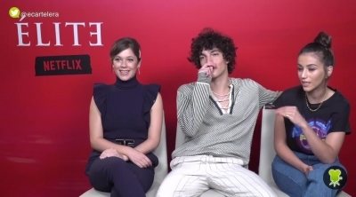 Entrevista a Georgina Amorós, Jorge López y Claudia Salas ('Élite')