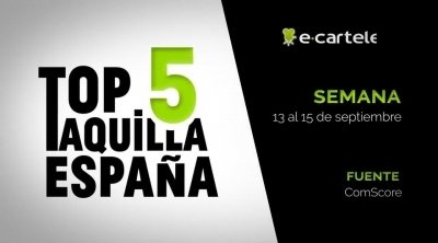 Top 5 Taquilla España del 13 al 15 de septiembre