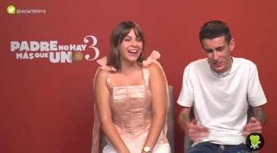 Martina D'Antiochia y El Cejas ('Padre no hay más que uno 3'): "Ha sido genial reencontrarnos"