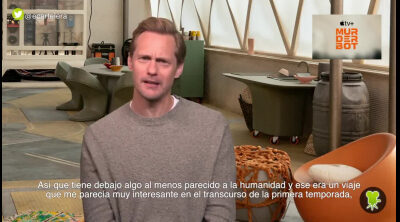 Alexander Skarsgård: "Matabot tiene componentes orgánicos y algo parecido a la humanidad"