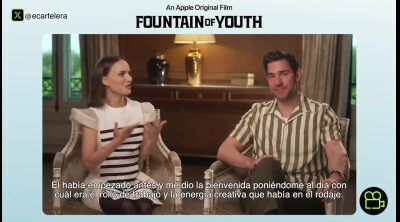 John Krasinski ('La fuente de la eterna juventud') sobre Natalie Portman: "Es raro encontrar a una compañera tan buena"